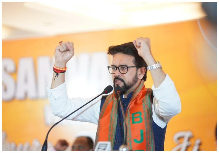 आम आदमी पार्टी की लूट की खुली छूट पर दिल्ली लगाएगी लगाम: अनुराग सिंह ठाकुर
