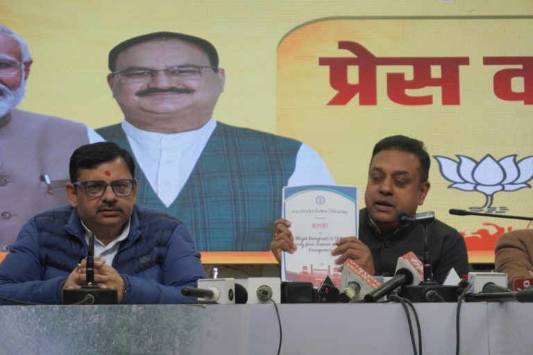 संबित पात्रा ने दिल्ली में बांग्लादेशी और रोहिंग्या घुसपैठियों के प्रभाव का किया खुलासा