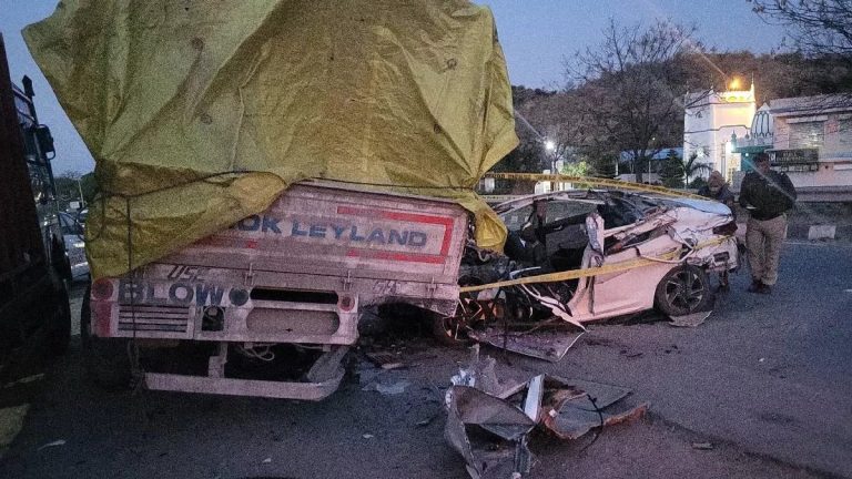पिंजौर में दर्दनाक सड़क हादसा, चार युवकों की मौके पर मौत