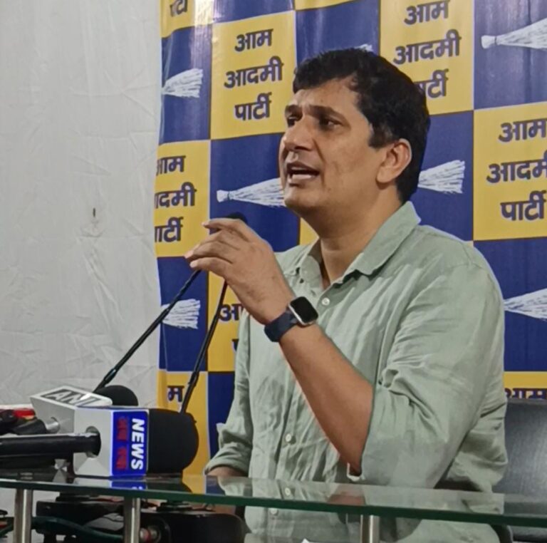 दिल्ली चुनाव में कांग्रेस ने BJP को जिताने के लिए लड़ा चुनाव – सौरभ भारद्वाज