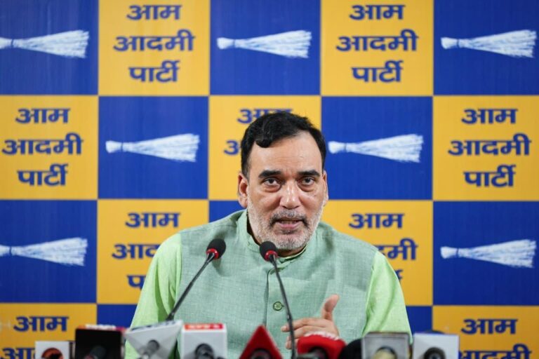 किसानों के हित में आम आदमी पार्टी की आवाज़ – गोपाल राय का भाजपा सरकार पर बड़ा हमला