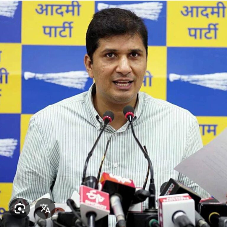 भाजपा सरकार ने छठ जैसे पवित्र पर्व पर शराब की दुकानें खोलकर की आस्था का अपमान — सौरभ भारद्वाज