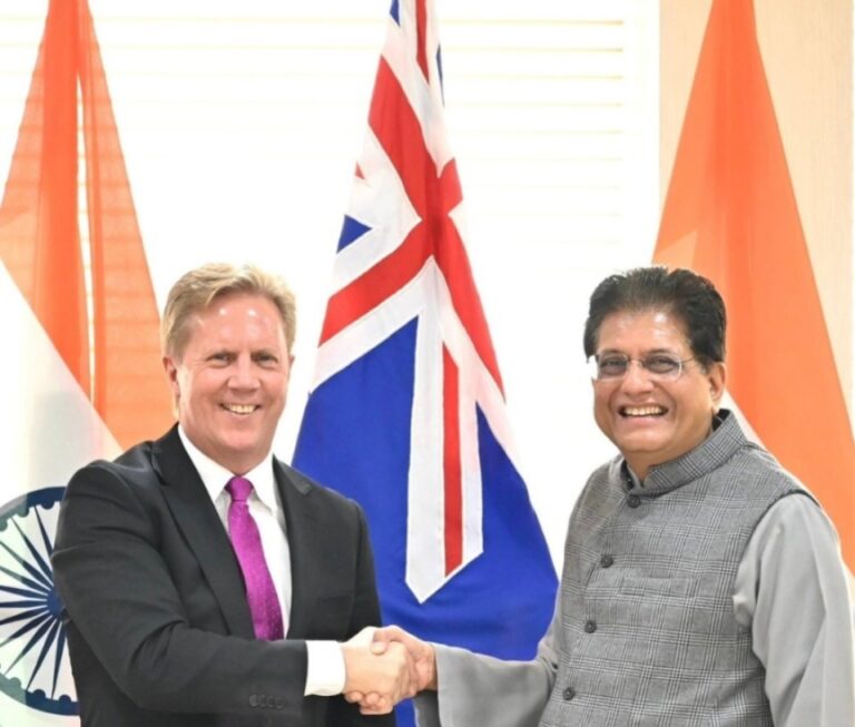 भारत–न्यूजीलैंड FTA से खुलेगा निवेश और रोजगार का रास्ता, 20 अरब डॉलर निवेश का भरोसा बोले पीयूष गोयल