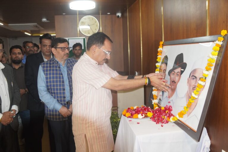 शहीद भगत सिंह के बलिदान दिवस पर भाजपा ने दी भावपूर्ण श्रद्धांजलि – वीरेन्द्र सचदेवा